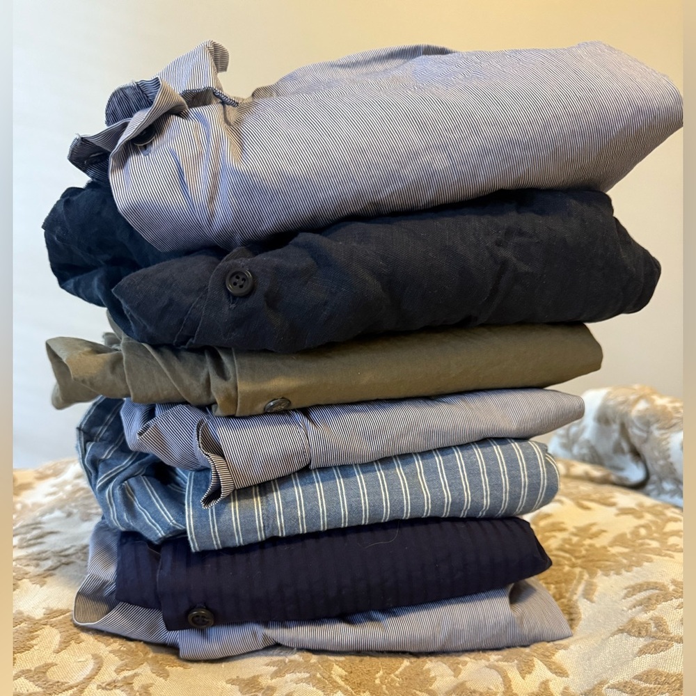 Eskandar BUNDLED Button Down Tops (6)